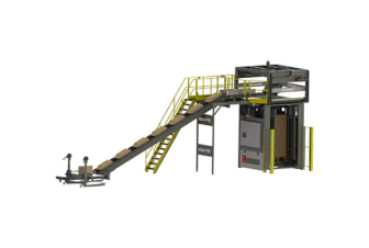 Render of a ST15 palletizer