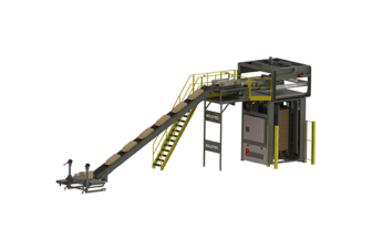 Render of a ST25 palletizer
