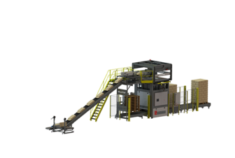 Render of a ST30 palletizer