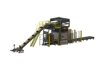 Render of ST30 Palletizer