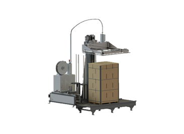 Render van hoekenzetter en omsnoeringsmachine
