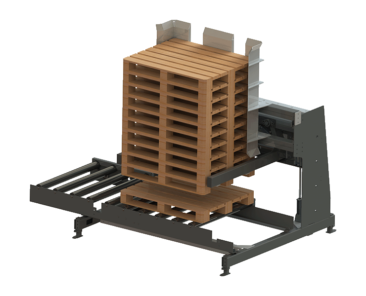 Render van palletonstapelaar type arm