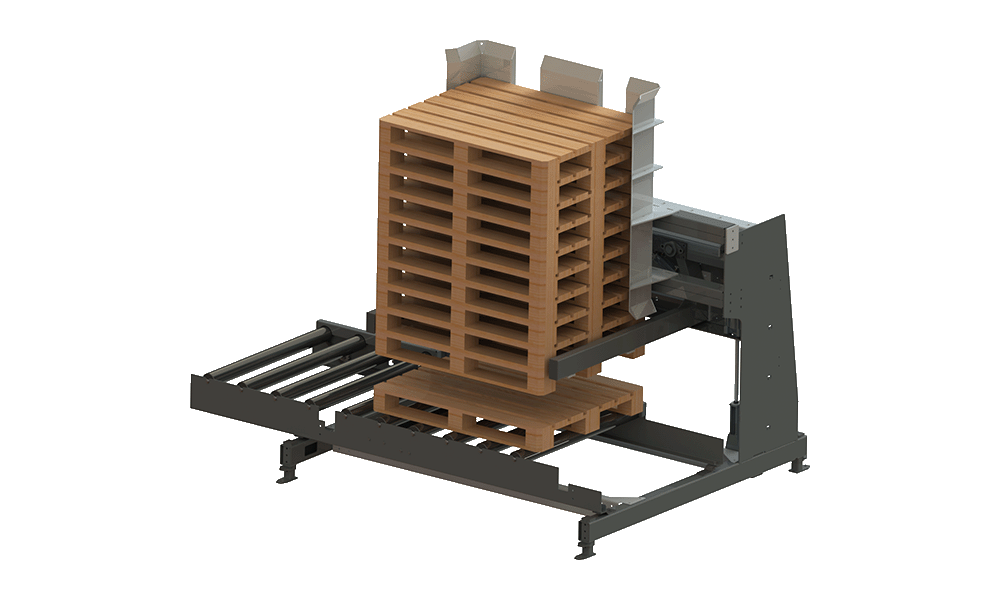 Render van palletonstapelaar type arm