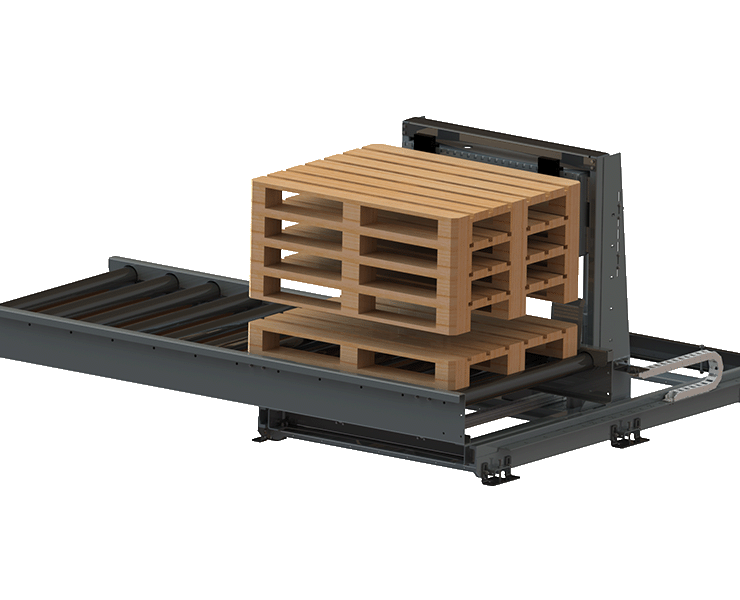 Render van palletontstapelaar type fork