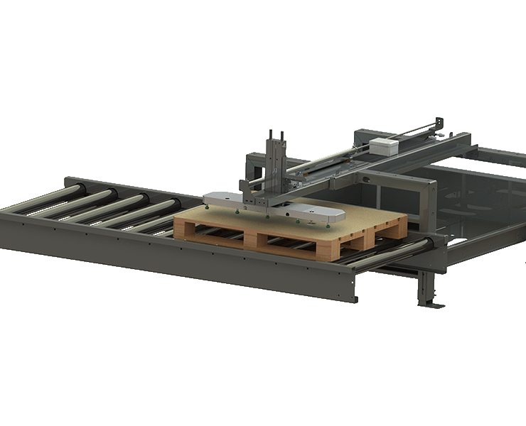 Render van slipsheet dispenser type pre-cut